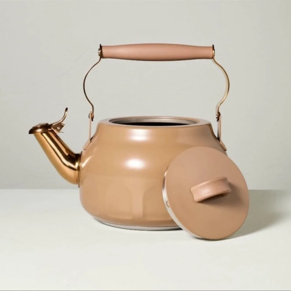 Teapot with Copper Accents Tan - Hearth & Hand Magnolia